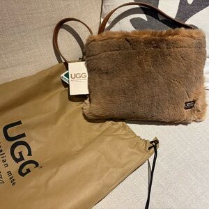UGG Tan Fur Crossbody Bag
